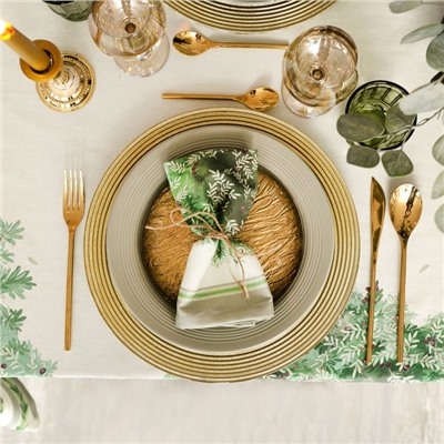 Скатерть Этель Olivia, 220×150 см, 100% хлопок, саржа 190 г/м²