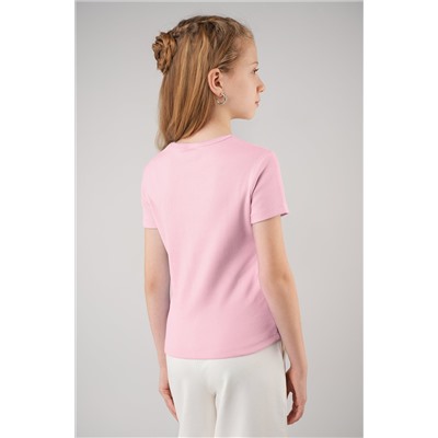 Футболка для девочки в рубчик из рибаны Happyfox