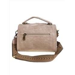Женская сумка из искусственной кожи, цвет бежевый