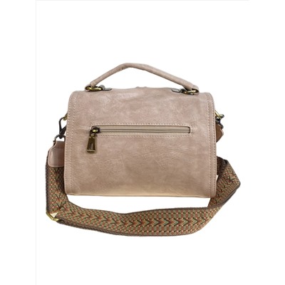 Женская сумка из искусственной кожи, цвет бежевый