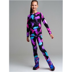 Термокомплект трикотажный для девочек: брюки, толстовка