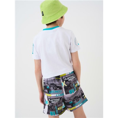 Шорты текстильные плавательные для мальчиков, средней длины