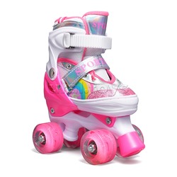 Ролики детские, размер S, 4 колеса (цвет розовый)