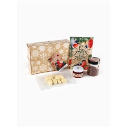 Подарочный набор новогодний «С Новым годом», джем 30 г, чай 20 г, орехи 50 г