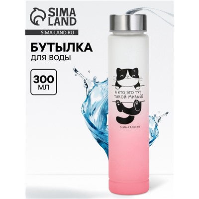 Бутылка для воды пластиковая «Котя», 300 мл