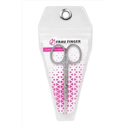 Frau Finger Ножницы маникюрные для кутикулы изогнутые / Classic FS-1243DP, матовые, ручная заточка, 10 см KRISTALLER, 1110701