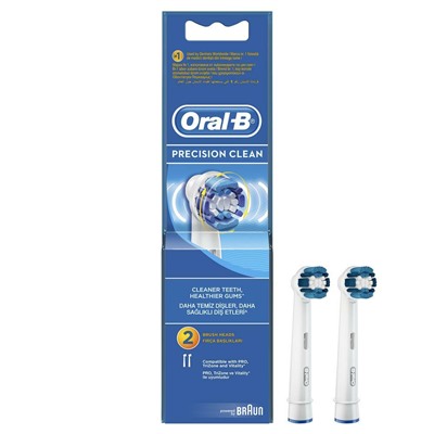 Насадки для электрических зубных щеток ORAL-B Precision Clean (2 шт) (Оригинал)