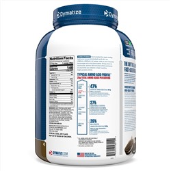 Dymatize Nutrition, Elite 100 % Whey, протеиновый порошок, со вкусом печенья со сливками, 2,3 кг (5 фунтов)