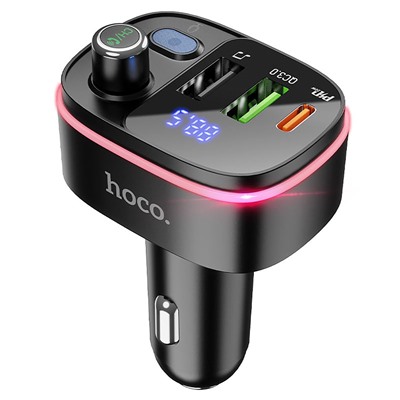 Автомобильный FM-трансмиттер Hoco E62 PD QC3.0 BT (повр. уп.) 20W (black)