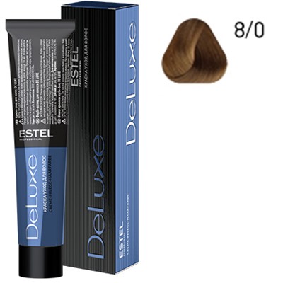 ЭстельDeLuxe Крем-краска для волос 8/0 Светло-русый 60 мл