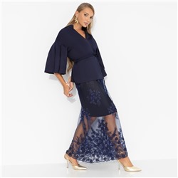 Костюм с юбкой нарядный, Очарование момента (фантазия, 2 в 1, с поясом)