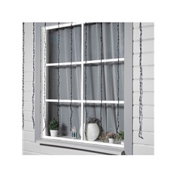 Гирлянда «Водопад» 2×1.5 м, IP44, тёмная нить, 400 LED, свечение синее, 8 режимов, 220 В