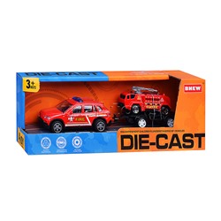 Машина "Городская служба пожарной охраны" металл, в коробке