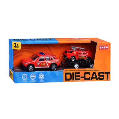 Машина "Городская служба пожарной охраны" металл, в коробке