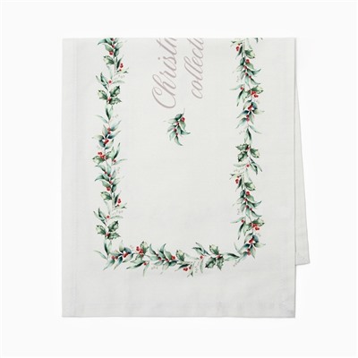Дорожка на стол Этель Christmas collection 30×70 см, 100% хлопок, саржа 190 г/м², белая