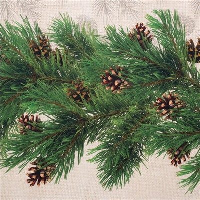 Полотенце «Этель» Еловые ветви 40×67 см, 100% хл, саржа 190 г/м²