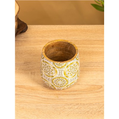 Стакан «Звёзды», 10×10×10 см, дерево