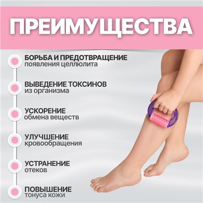 Массажёр универсальный, 11.5×10×3 см, цвет МИКС