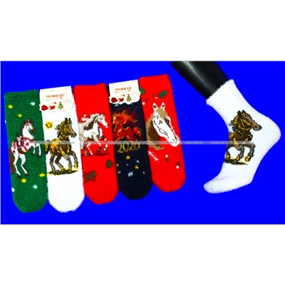 5 ПАР - MORRAH носки подарочные НОРКА КАШЕМИР Символ 2026 года арт. 2660