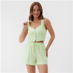 Пижама женская (топ, шорты) KAFTAN Lime series, размер 44-46
