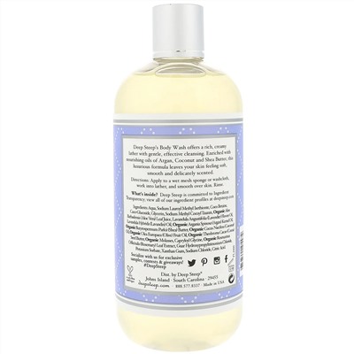 Deep Steep, Body Wash, Fresh Lavender, 17 fl oz (503 ml)