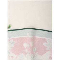 Скатерть новогодняя «Этель. Рождественский венок», d=150 см, 100% хлопок, саржа 190 г/м²