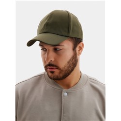 Бейсболка мужская однотонная MINAKU, размер 58, зелёная