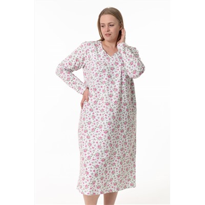 Сорочка с начесом длинный рукав М30061бр