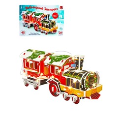 Уценка (вмятины на деталях) Конструктор 3D «Новогодний экспресс»