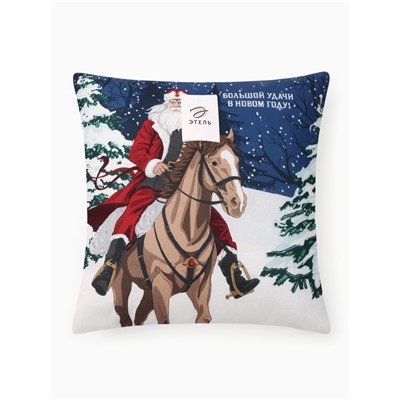 Подушка «Этель. Большой удачи», 40×40 см, велюр