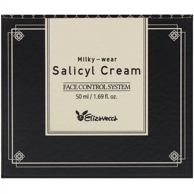 Elizavecca, Milky-Wear, Salicyl Cream, Face Control System, 1.69 fl oz (50 ml)