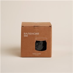 Банка для сыпучих SL Home «Валенсия», 1 л, 12×11.5 см, с деревянной крышкой, стекло, прозрачная