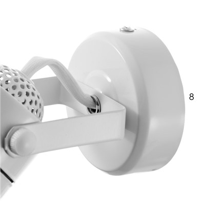 Спот «Румбик» GU10 белый 8×8×14.5 см