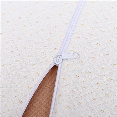 Подушка ортопедическая НТ-ПС-07 «Массажная», для взрослых, с эффектом памяти и выемкой под плечо, 55×36 см, валики 10/7 см