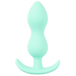 Аквамариновая анальная втулка Mini Butt Plug - 8,2 см.
