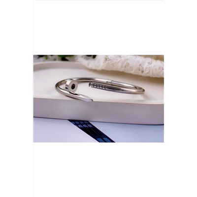 Браслет Гипоаллергенный из медицинского сплава, в стиле Картье Гвоздь + Подарок, в подарочном мешочке НАТАЛИ, 1131012