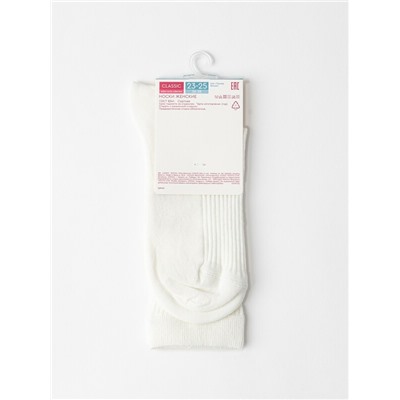 Удлиненные CONTE CLASSIC Хлопковые носки в рубчик