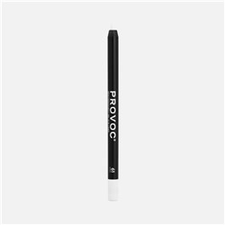 Provoc Гелевый карандаш-подводка для глаз водостойкий / Semi Permanent Gel Eye Liner №61 White Hot, белый матовый