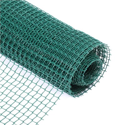 Сетка садовая, 1×10 м, ячейка ромб 15×15 мм, пластиковая, зелёная, Greengo, в рулоне