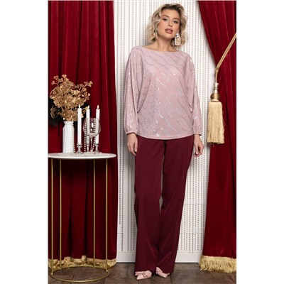 Блуза Путь к сердцу НЬЮ (бежево-розовая) Б14946-30М