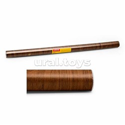 Пленка самоклеящаяся матовая "REPAIR & CRAFT" 60x300 см, PVC 80 мкм, в рулоне, тёмный орех