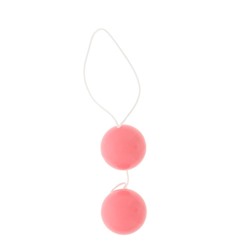 Розовые вагинальные шарики Vibratone DUO-BALLS