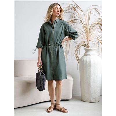 Платье из хлопка на молнии