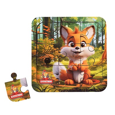 Игрушка деревянная пазл 10*10 см. терм. пакет