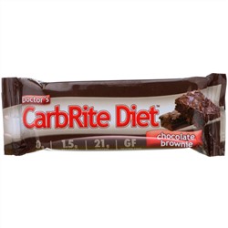 Universal Nutrition, Батончики Doctor's CarbRite Diet, шоколадный брауни, 12 батончиков по 56,7 г (2 унции)