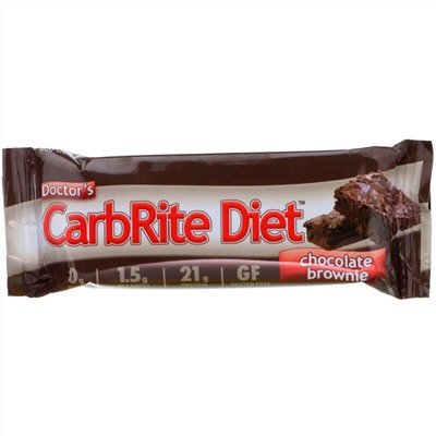 Universal Nutrition, Батончики Doctor's CarbRite Diet, шоколадный брауни, 12 батончиков по 56,7 г (2 унции)
