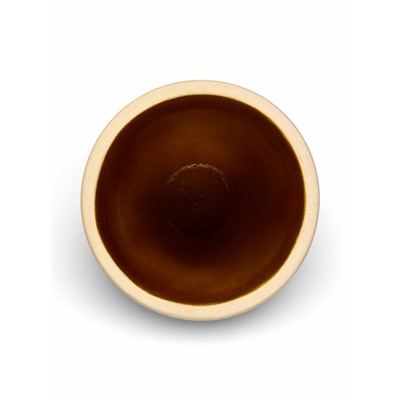 Горшок для цветов «Ламия», 15 л, d=34 см, h=33 см, керамика, с поддоном, бежевый