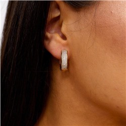 Серьги коллекция "Xuping" покрытие позолота, вставка: фианиты, Х000891403, арт.001.836