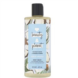 Love Beauty and Planet, Гель для душа Radical Refresher, «Кокосовая вода и цветы мимозы», 473 мл
