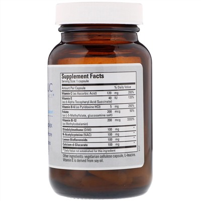 Metabolic Maintenance, DIM Complex, дииндолилметан с кофакторами, 60 капсул